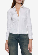 Buttoned Corsedet Shirt