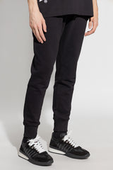 بنطال رياضي ضيق من الأسفل بأربطة حزام خصر