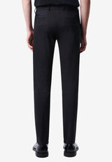 DRYKORN Slim-Fit Satin Tailored Pants Black 40427-888_BLACK
