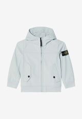 Stone Island Junior Boys Compass Patch Windbreaker Jacket Light Blue 4100002-CS0A22_STONE-V0041