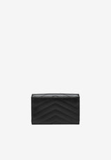 Saint Laurent Cassandre Quilted Envelope Clutch Black 414404BOW01/R_YSL-1000
