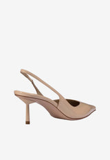 Le Silla Vivienne 60 Slingback Pumps Beige 4206D060BXPPGSL 24A