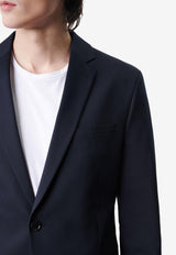 DRYKORN Single-Breasted Slim Satin Blazer Navy 42298-888_NAVY