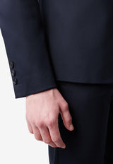 DRYKORN Single-Breasted Slim Satin Blazer Navy 42298-888_NAVY