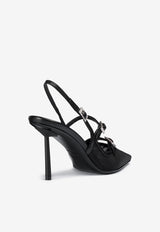 Le Silla Morgana 80 Slingback Mesh Pumps 4293D080BXPPNEM 377 Black