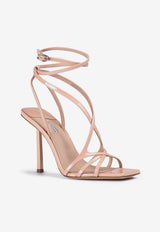 Le Silla Belen 95 Patent Leather Sandals 4311D090BXPPKAB 158 Nude
