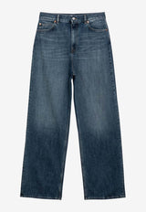 Valentino Loose Washed Jeans Blue 4B0DD16X8JS/O_VALE-558