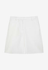 Valentino Tailored Bermuda Shorts White 4B0RD0G575Y/O_VALE-0BO