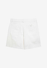Valentino VLogo Bermuda Shorts White 4V0RDDV19UA/O_VALE-A03