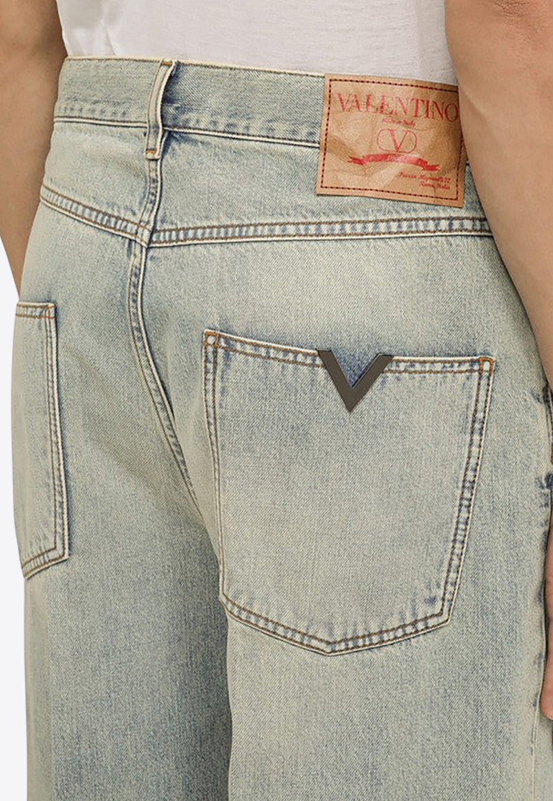 Valentino Loose V Detail Jeans 4V3DE03K9YQ/O_VALE-508