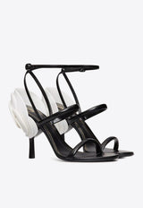 Valentino Archive Roserouche 100 Leather Sandals Black 4W2S0IF3AJT K97