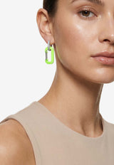 Small Fluo Chiara 18K Gold Single Earring with Diamonds