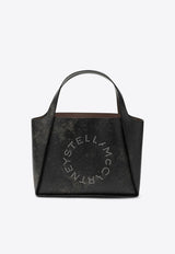 Stella McCartney Large Aged Logo Tote Bag Brown 502793WP0591/R_STELL-2801