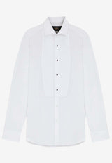 Hugo Boss Long-Sleeved Poplin Shirt White 50550334100_White_30893678