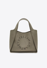 Stella McCartney Medium Faux Leather Logo Shoulder Bag Khaki 513860WP0590/R_STELL-2942