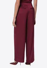 Simkhai Kyra Satin Tailored Pants Purple 525-4031-QPL/R_SIMKH-CR