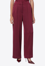 Simkhai Kyra Satin Tailored Pants Purple 525-4031-QPL/R_SIMKH-CR