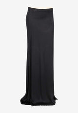 Ann Demeulemeester Zita Satin Maxi Skirt Black B0011431FA369_099