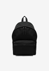 Saint Laurent City Leather and Nylon Backpack Black 534967FAEY2/R_YSL-1000