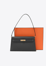 Kelly Elan in Gris Meyer Madame Calfskin with Gold Hardware