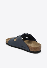 Birkenstock Kids Boys Arizona Birko-Flor Nubuck Sandals Blue 552903LE/Q_BIRKE-NV