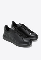 Alexander McQueen Oversize Leather Low-Top Sneakers Black 553680WWAAN/R_ALEXQ-1002
