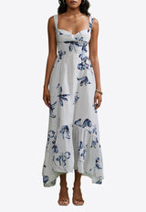 AMUR Evris Ruffle Hem Dress White 58115211_WHITE MULT