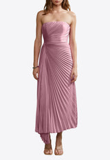 AMUR Everyn Pleated Midi Dress Pink 58115231_PINK