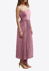 AMUR Everyn Pleated Midi Dress Pink 58115231_PINK