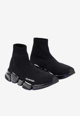 Speed 2.0 Full Clear Sole 3D Knit Sneakers