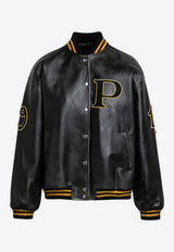 Prada Vintage Leather Bomber Jacket Black 58A190OOO15Y0_PRADA-F0002