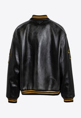 Prada Vintage Leather Bomber Jacket Black 58A190OOO15Y0_PRADA-F0002