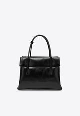Miu Miu Solitaire Leather Top Handle Bag Black 5BA302OWOUS0/R_MIU-F0002