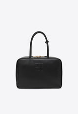 Miu Miu Large Beau Leather Shoulder Bag Black 5BB117MON2CRW/S_MIU-F0002