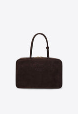 Miu Miu Beau Logo Suede Shoulder Bag Brown 5BB117MON2CSS/S_MIU-F0003