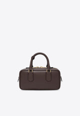 Miu Miu Arcadie Leather Top Handle Bag Chocolate 5BB142OONACR3/S_MIU-F0NBL