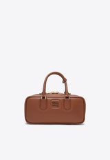 Miu Miu Large Arcadie Leather Top Handle Bag Cognac 5BB148OONACR3/R_MIU-F0046