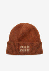 Miu Miu Wool Jacquard Beanie 5HC3782CQD/R_MIU-F0033
