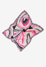 Pucci Iride Print Silk and Wool Pashmina Multicolor