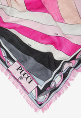 Pucci Iride Print Silk and Wool Pashmina Multicolor
