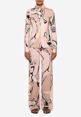 Pucci Orchidee Print Button-Down Shirt Multicolor