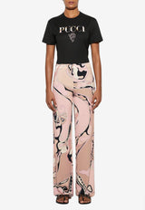 Pucci Orchidee Print Pants Multicolor