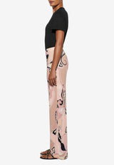 Pucci Orchidee Print Pants Multicolor
