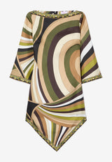 Pucci Iride Print Silk Dress Multicolor