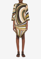 Pucci Iride Print Silk Dress Multicolor