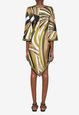 Pucci Iride Print Silk Dress Multicolor