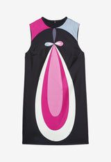Pucci Maddalena Print Silk Mini Dress Multicolor