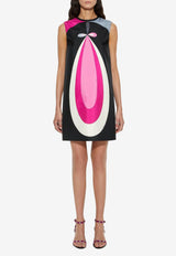 Pucci Maddalena Print Silk Mini Dress Multicolor