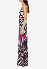 Pucci Marmo Print Maxi Dress Multicolor