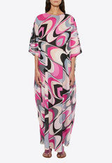 Pucci Onde Print Maxi Kaftan Multicolor